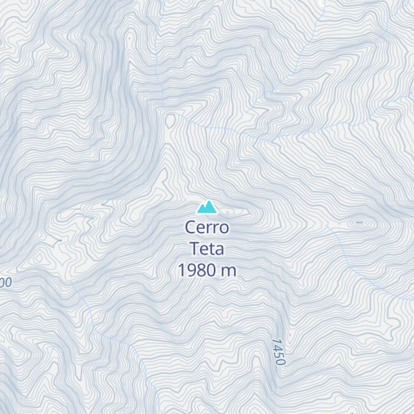 Map of Cerro Teta
