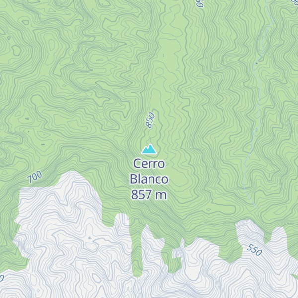 Map of Cerro Blanco
