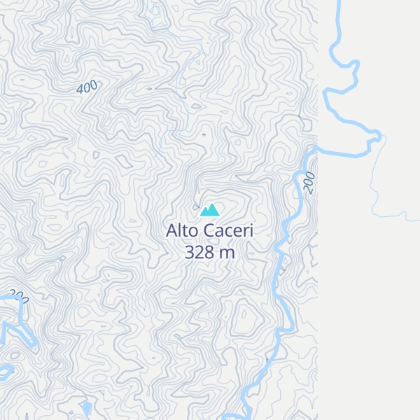Map of Alto Caceri