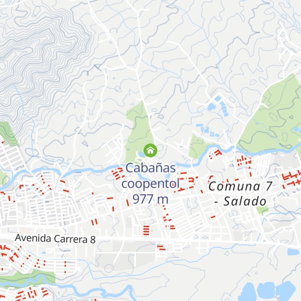 Map of Cabañas coopentol