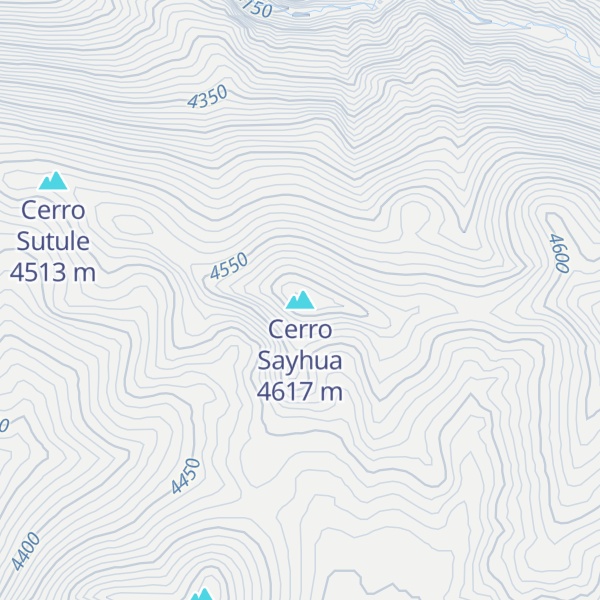 Map of Cerro Sayhua