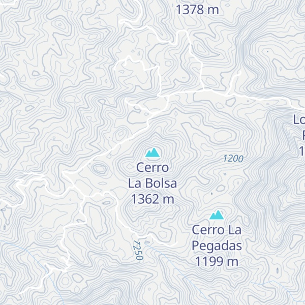 Map of Cerro La Bolsa