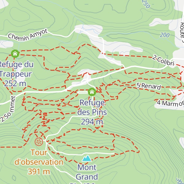 Map of Refuge des Pins