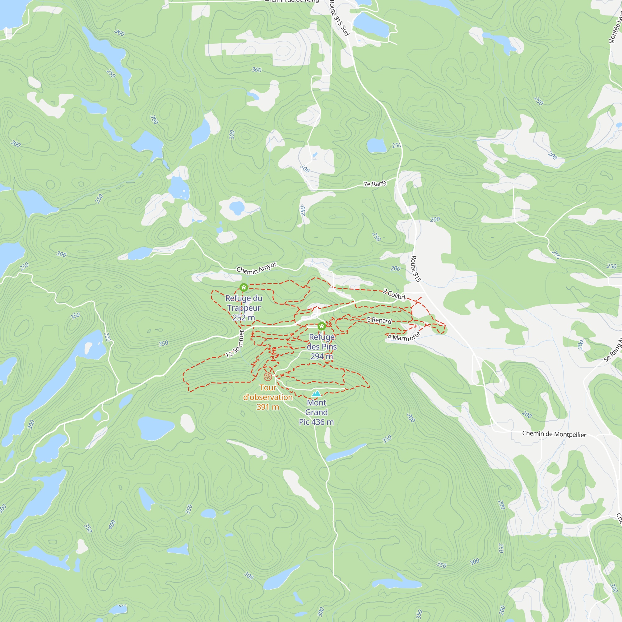 Refuge des Bouleaux map