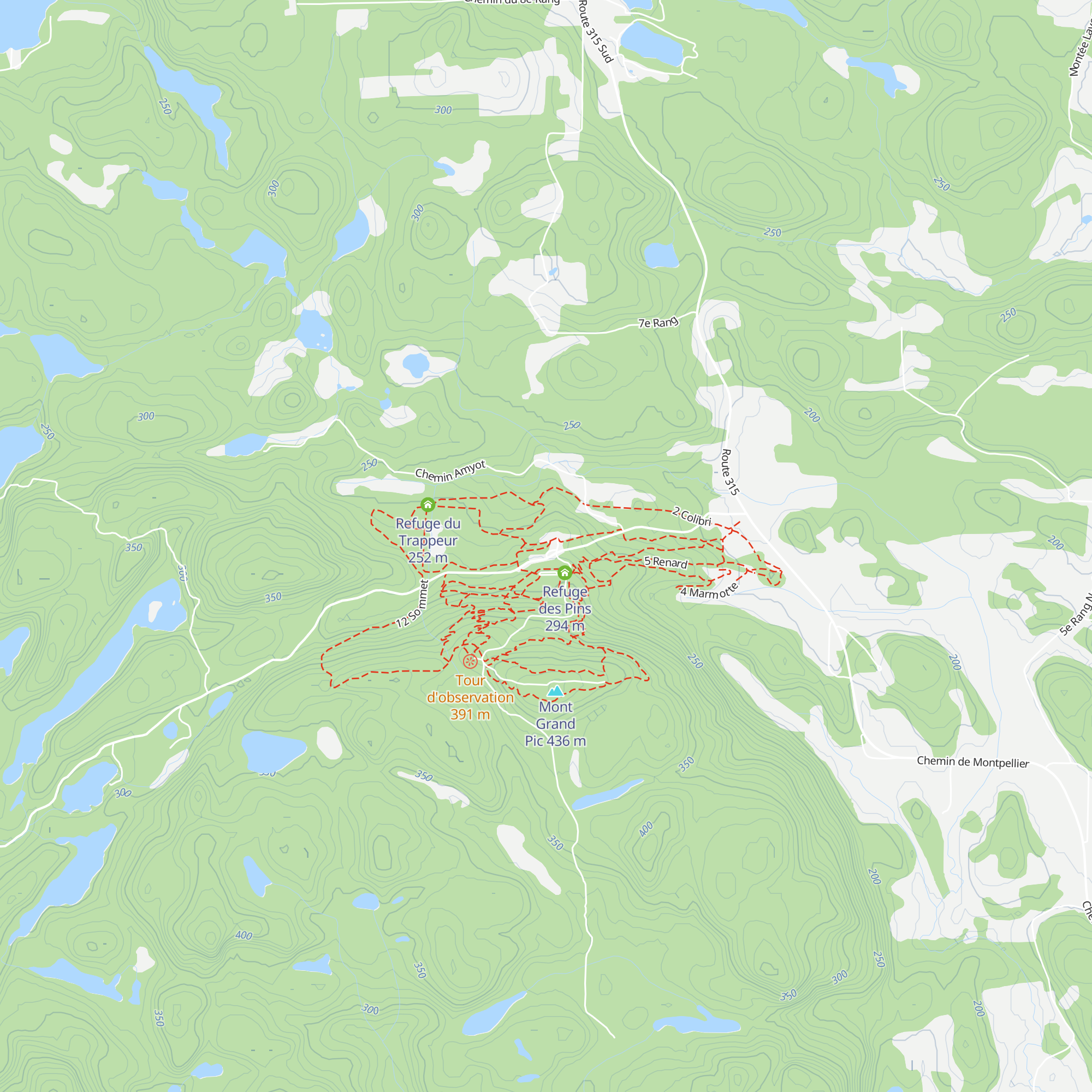 Refuge des Bouleaux map