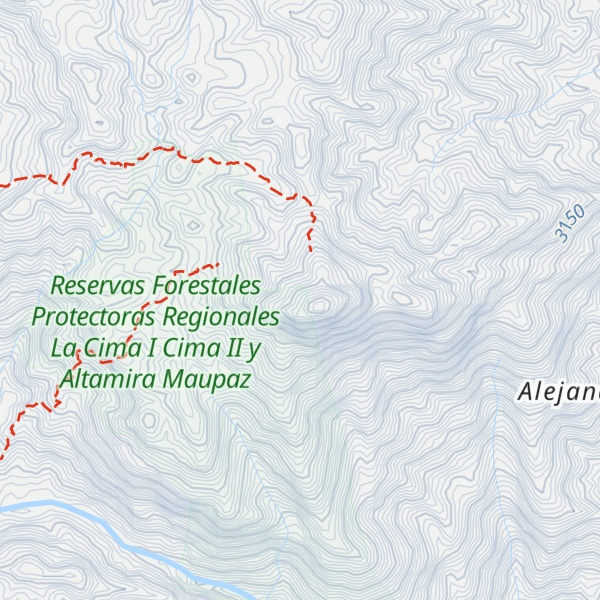 Map of Cerros Guan Beima
