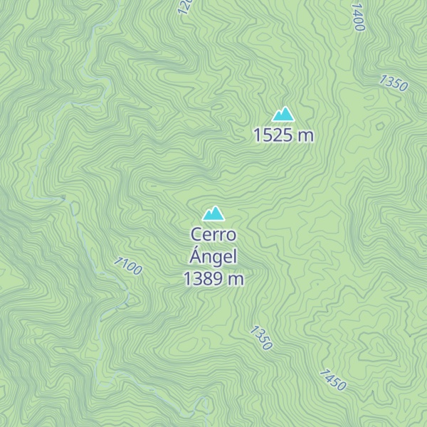 Map of Cerro Ángel