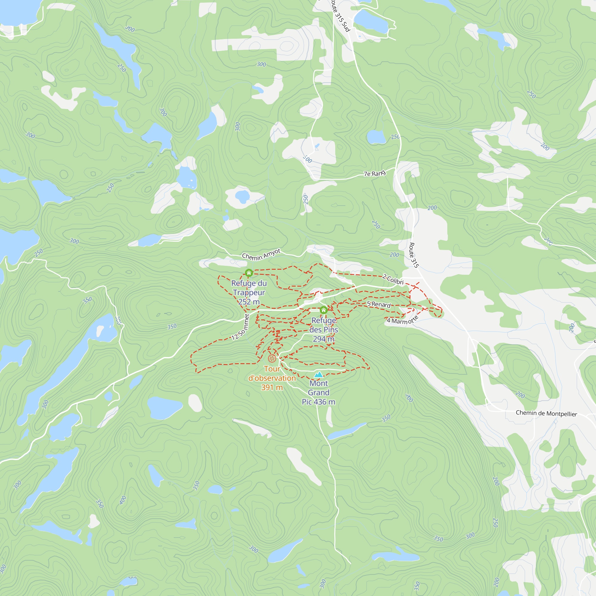Refuge de l'Érable map