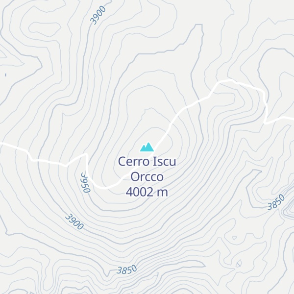 Map of Cerro Iscu Orcco