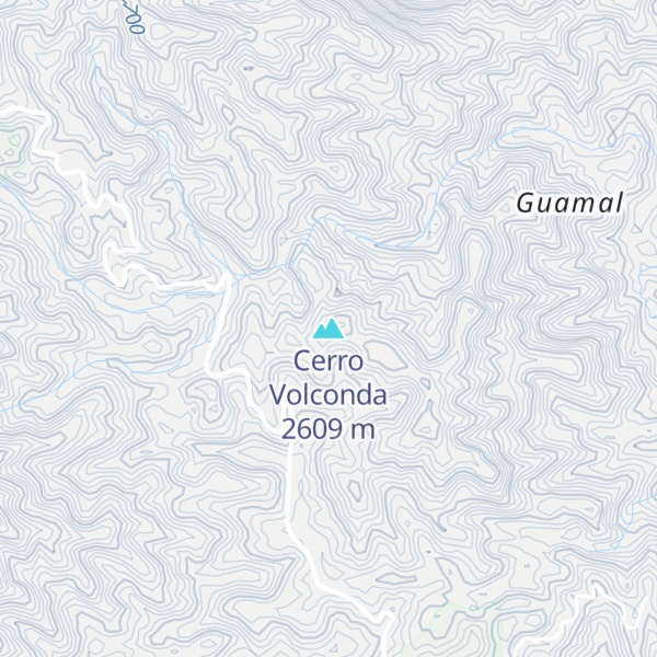 Map of Cerro Volconda