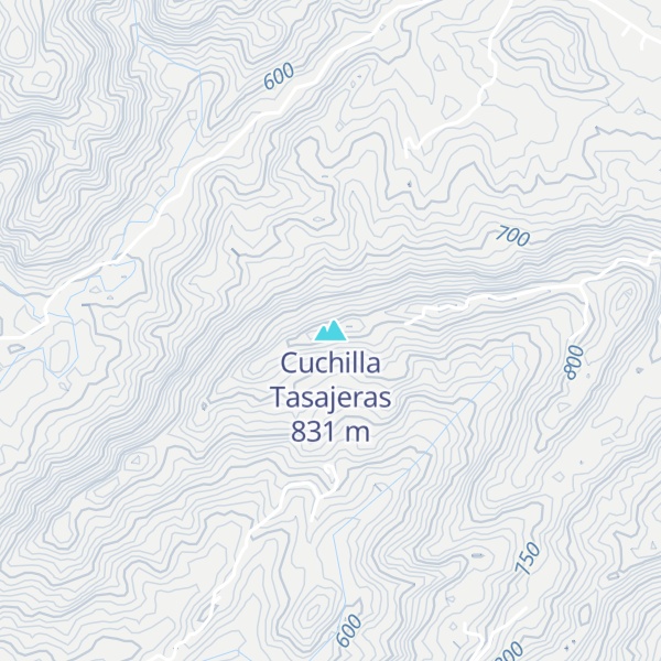 Map of Cuchilla Tasajeras