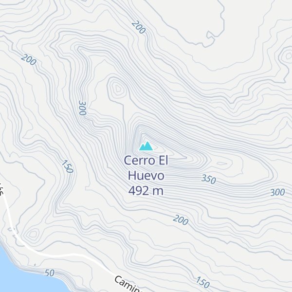 Map of Cerro El Huevo