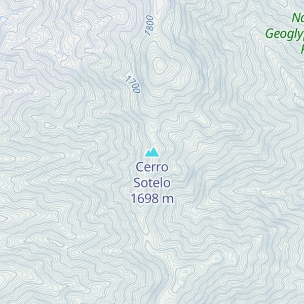 Map of Cerro Sotelo
