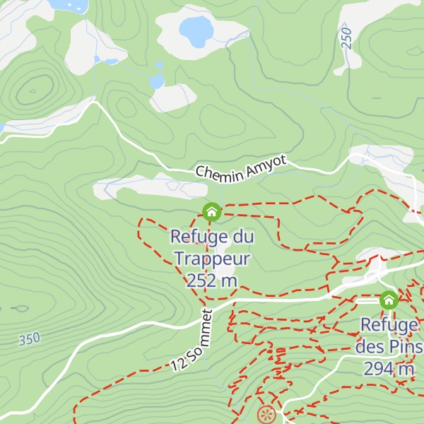 Map of Refuge du Trappeur