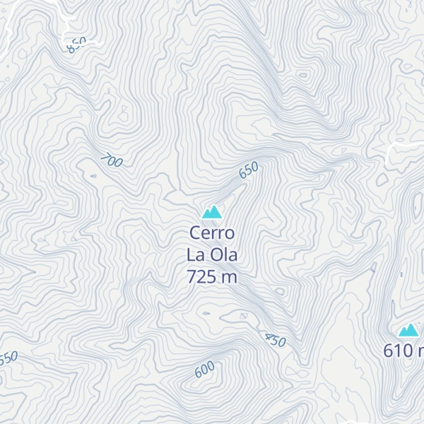 Map of Cerro La Ola