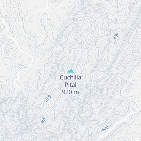 Map of Cuchilla Pital