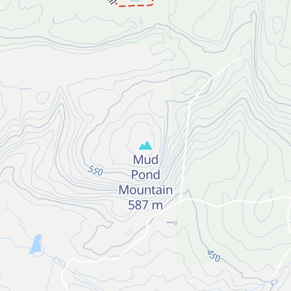 Map of Mud Pond Mountain