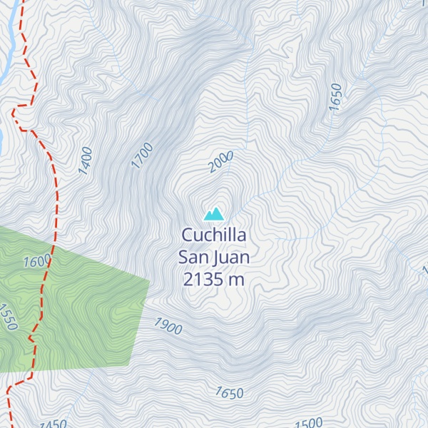 Map of Cuchilla San Juan