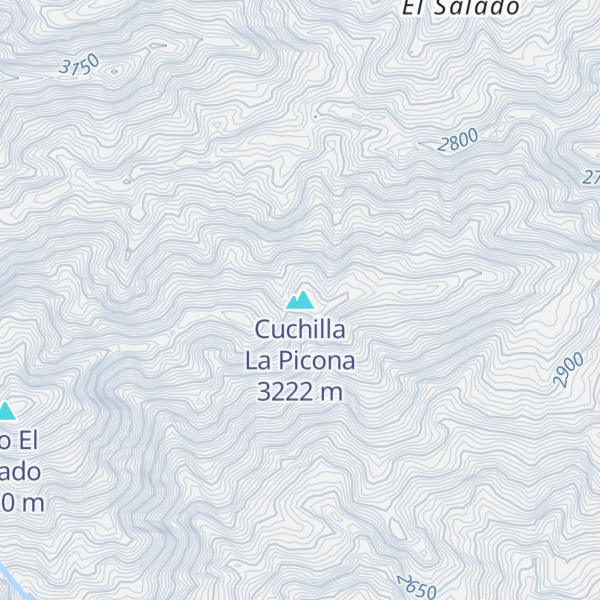 Map of Cuchilla La Picona