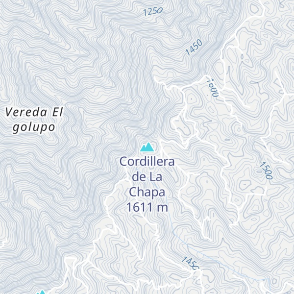 Map of Cordillera de La Chapa