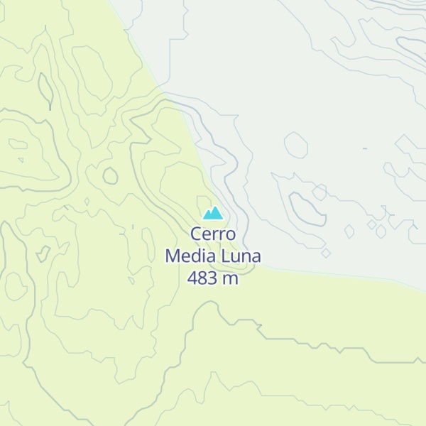 Map of Cerro Media Luna