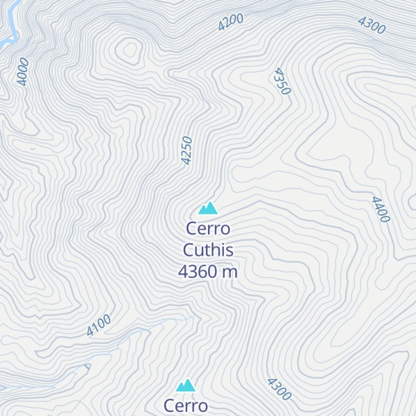 Map of Cerro Cuthis