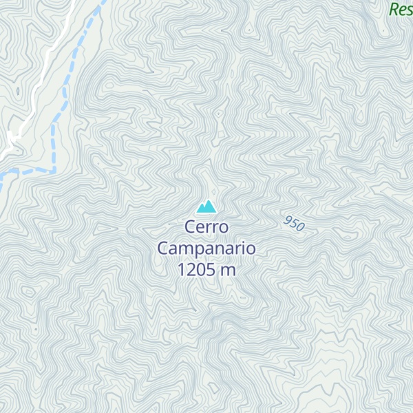 Map of Cerro Campanario