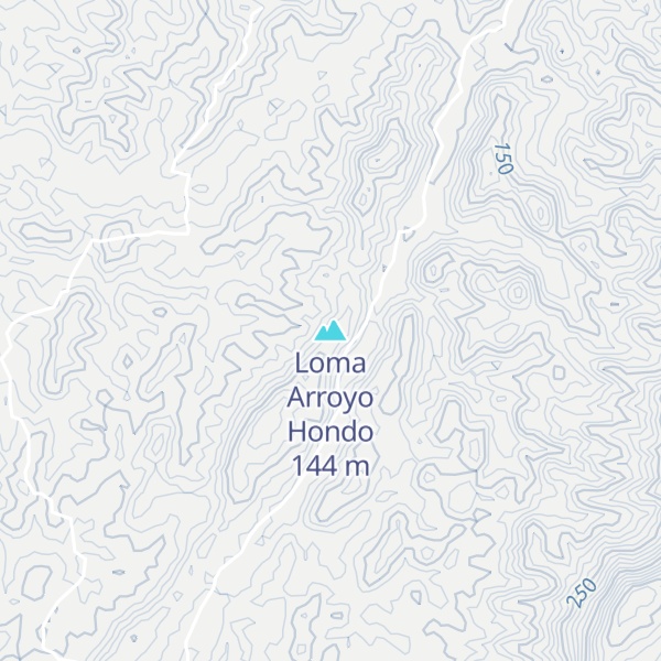 Map of Loma Arroyo Hondo