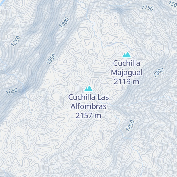 Map of Cuchilla Las Alfombras
