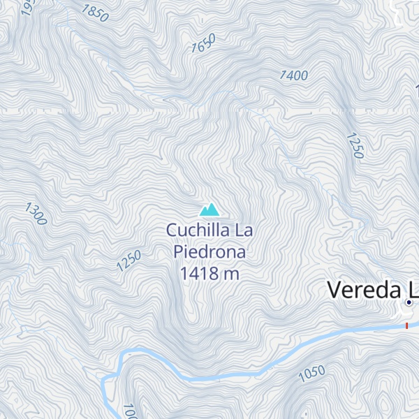Map of Cuchilla La Piedrona