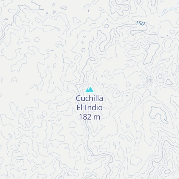 Map of Cuchilla El Indio