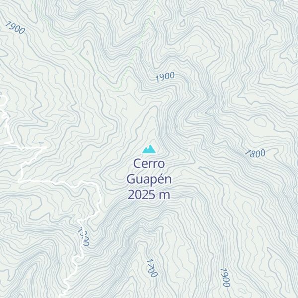 Map of Cerro Guapén
