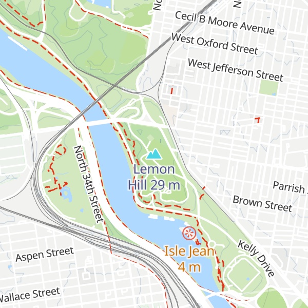 Map of Lemon Hill