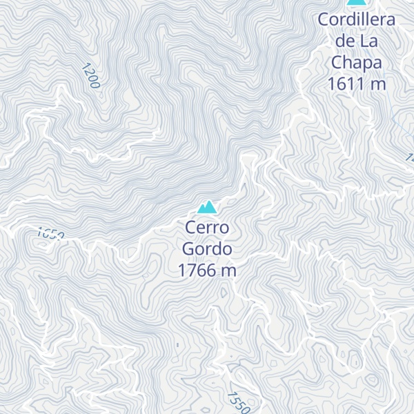 Map of Cerro Gordo