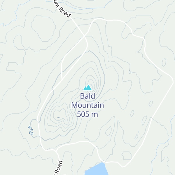 Map of Bald Mountain