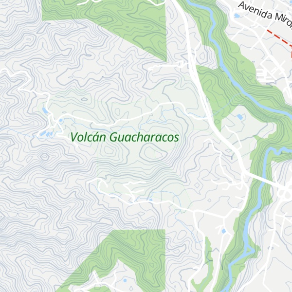 Map of Volcán Guacharacos Domo 2