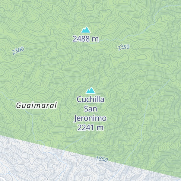 Map of Cuchilla San Jeronimo