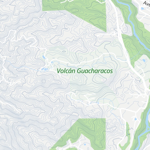 Map of Volcán Guacharacos Domo 1