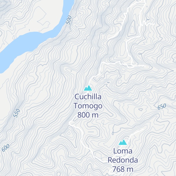 Map of Cuchilla Tomogo
