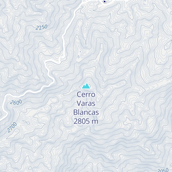 Map of Cerro Varas Blancas