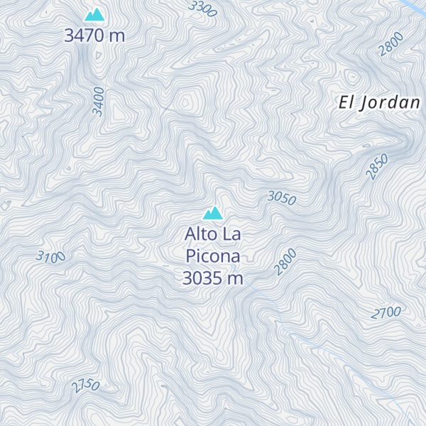 Map of Alto La Picona
