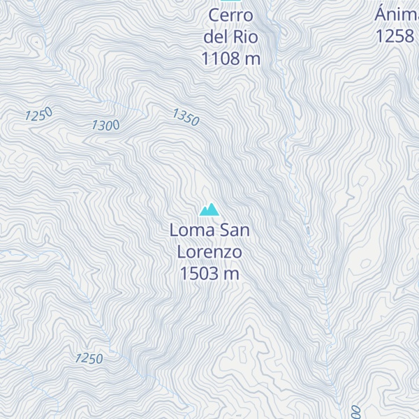 Map of Loma San Lorenzo