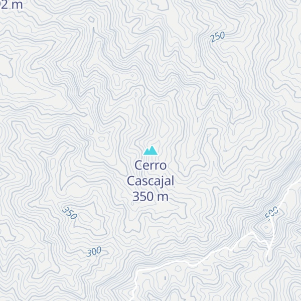 Map of Cerro Cascajal