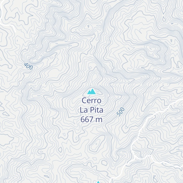 Map of Cerro La Pita