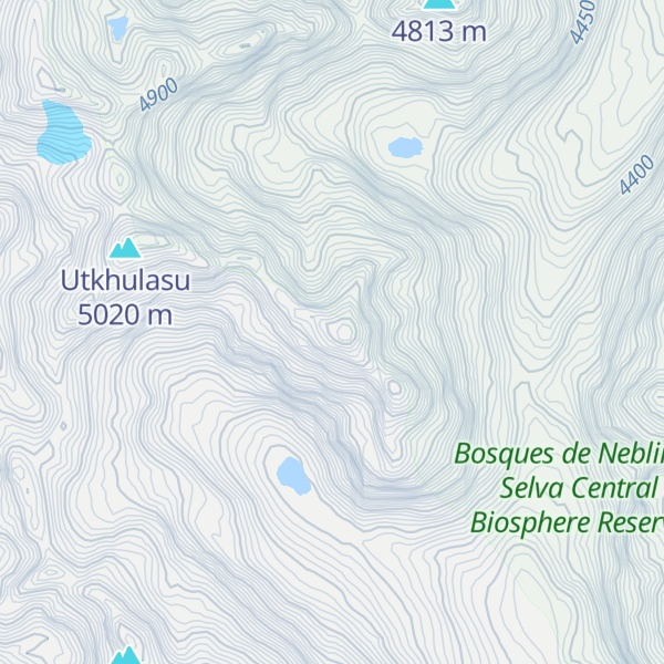 Map of Cerro Utculazo