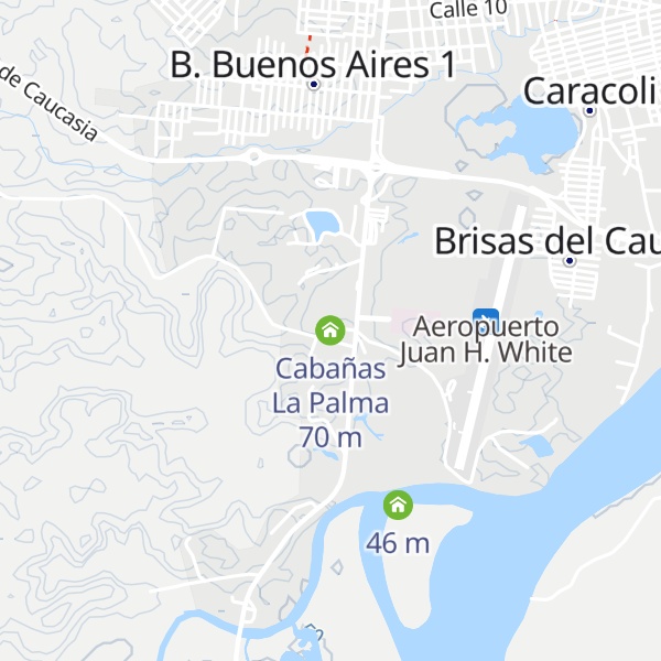 Map of Cabañas La Palma