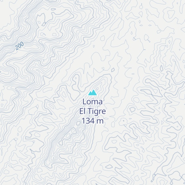 Map of Loma El Tigre