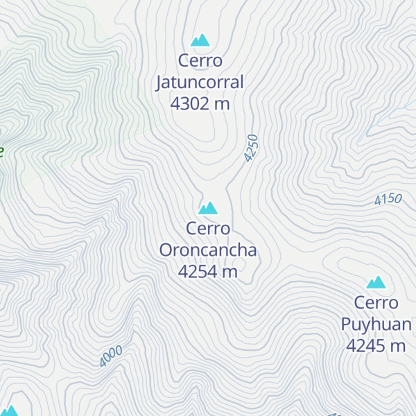 Map of Cerro Oroncancha