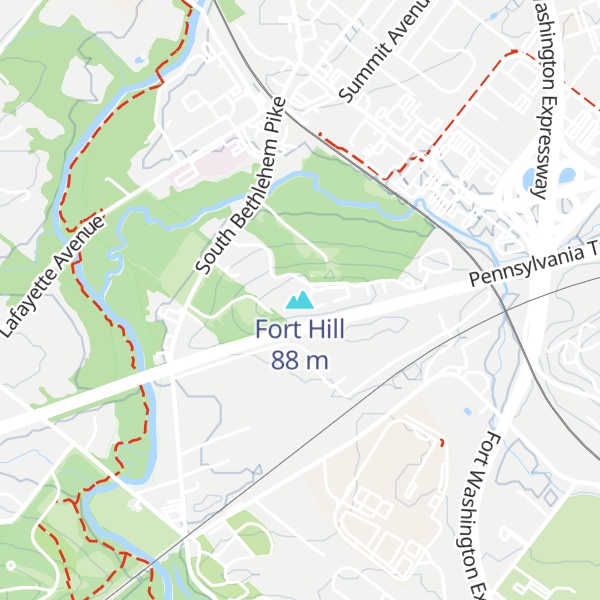 Map of Fort Hill