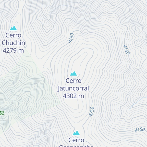 Map of Cerro Jatuncorral